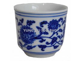 7*6CM CERAMICS CUP(INTERLOCK BRANCH LOTUS)